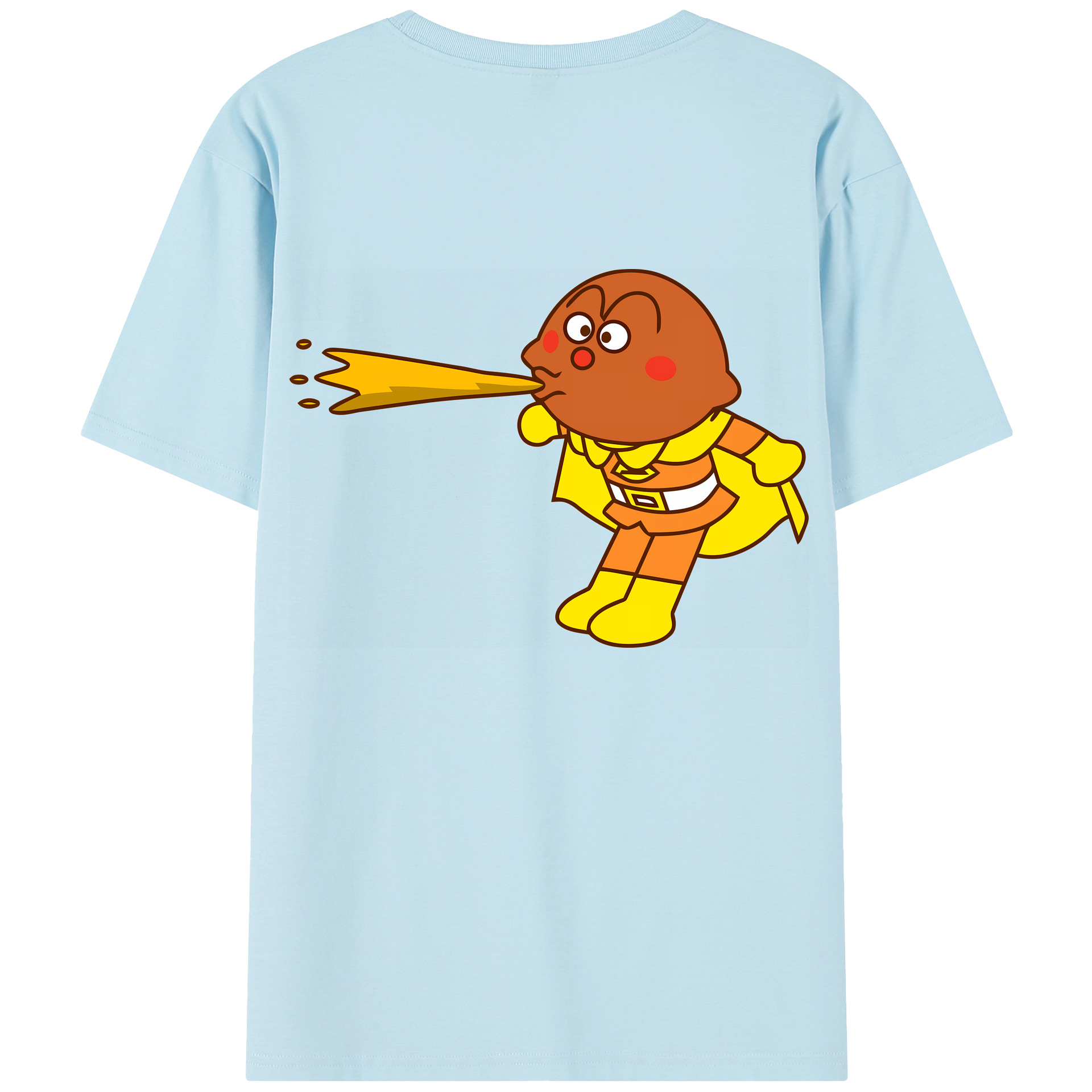 （画像用） アンパンマン Anpanman 綿100％半袖Tシャツ（背面プリント）